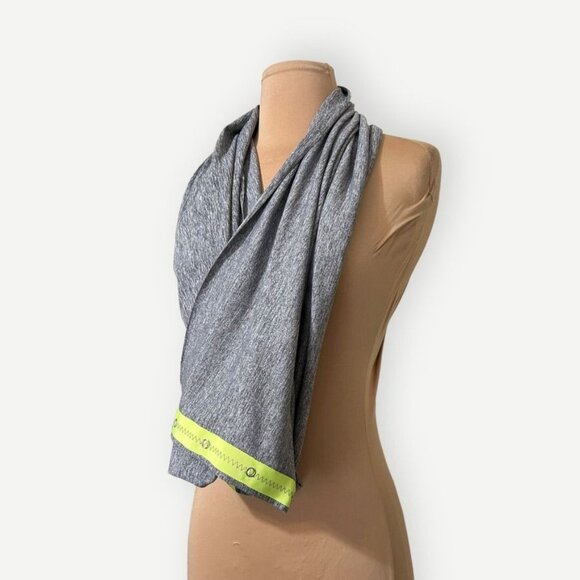 Ivivva Lululemon Vinyasa Scarf Convertible Heathered Gray High Viz Girls Onesize - Picture 2 of 5